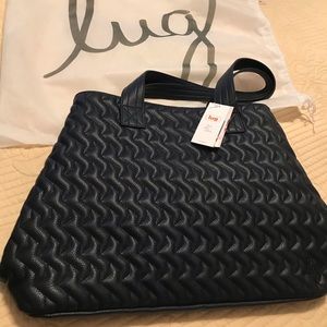 NWT: Lug. VL Tempo tote (navy).  Vegan leather.